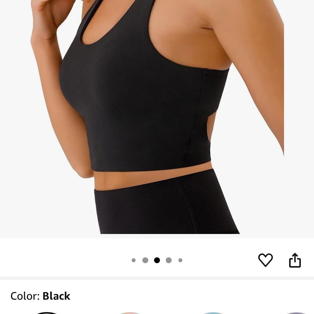 Black Women's Sports Bra